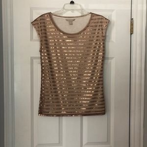 Banana republic sequin top